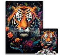 JigsawPuzzle 1000 Pieces for Adults Tiger's Colorful Psychedelic Challenging Puzzles Challenging DIY Brain Teaser Perfect Family Game Or Decorative Gift 1000 PCS(75x50cm)