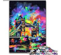 JigsawPuzzle 1000 Pieces for Adults Tower Bridge London Jigsaw Educational Brain Teaser, Artistic Home & Office Decor, 14+ Age (size : 26x38cm)