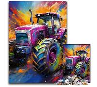 JigsawPuzzle 1000 Pieces for Adults Tractor cardboard Jigsaw Puzzles Ideal DIY Decor & Brain Teaser Gift 26X38CM/10.23x14.96inch