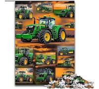 JigsawPuzzle 1000 Pieces for Adults Tractor Collage Puzzle Challenging Brain Teaser for Teenagers, Family Game Night Fun 50X75CM