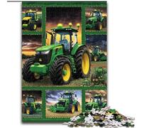 JigsawPuzzle 1000 Pieces for Adults Tractor Collage Puzzle Family Interactive Game, Ideal for Teenagers, Brain Teaser Gift 50X75CM