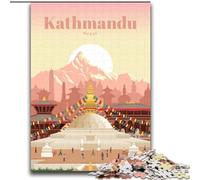 JigsawPuzzle 1000 Pieces for Adults Travel to Kathmandu, for And from 14 Years And over Educational Learning Toys Family Games Birthday Present 75x100cm