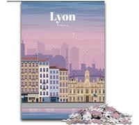 JigsawPuzzle 1000 Pieces for Adults Travel to Lyon, for And from 14 Years And over Educational Learning Toys Family Games Birthday Present 50x75cm