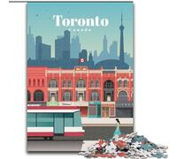 JigsawPuzzle 1000 Pieces for Adults Travel to Toronto, for And from 14 Years And over Educational Learning Toys Family Games Birthday Present 50x75cm