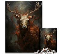 JigsawPuzzle 1000 Pieces for Adults Undead Deer Paper Puzzles for Birthdays Holidays Best for Christmas 1000 PCS(38x26cm)