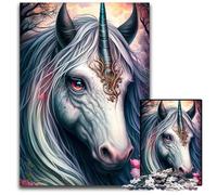 JigsawPuzzle 1000 Pieces for Adults Unicorn Fantasy Genre Paper Jigsaw Puzzles for Adults Challenging DIY Brain Teaser for Teenagers 1000 PCS(38x26cm)