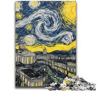 JigsawPuzzle 1000 Pieces for Adults Van Gogh Night Sky Help The Brain Exercise Addictive Toys to Cultivate Patience Suitable for Couples 50x75cm