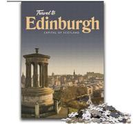 JigsawPuzzle 1000 Pieces for Adults Visit Edinburgh, for And from 14 Years And over Educational Learning Toys Family Games Birthday Present 75x100cm
