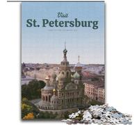 JigsawPuzzle 1000 Pieces for Adults Visit St Petersburg, for And from 14 Years And over Educational Learning Toys Family Games Birthday Present 75x100cm