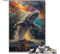 JigsawPuzzle 1000 Pieces for Adults Whale Jumping Jigsaw Puzzle Made of cardboard,Family Fun Craft, Perfect for Birthdays, Holidays 1000pcs(26x38cm)