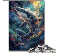 JigsawPuzzle 1000 Pieces for Adults Whales in The Galaxy Jigsaw Brain Teaser Game for Teenagers, for Family Game Night (size : 50x75cm)