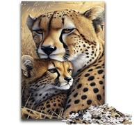 JigsawPuzzle 1000 Pieces for Adults Wild Cheetah Family Fun for Is Ideal As A Gift for The Whole Family for And Age 14 Years Up 50x75cm