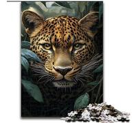 JigsawPuzzle 1000 Pieces for Adults Wild Leopard, Game Toys Every Piece Is Unique - Challenging Family Fun Game for for Age 14 (Size 26x38cm)