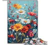 JigsawPuzzle 1000 Pieces for Adults Wildflower Summer, Challenging Game Toys Wall Decoration Unique Birthday And Xmas Gifts (Size 26x38cm)