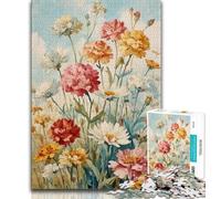 JigsawPuzzle 1000 Pieces for Adults Wildflower Summer,Help The Brain Exercise Addictive Toys to Cultivate Patience Wall Decoration 38x26cm