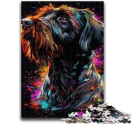 JigsawPuzzle 1000 Pieces for Adults Wirehaired Pointing Griffon Dog Brain Teaser Game Wall Decoration Unique Birthday And Xmas Gifts 50x75cm