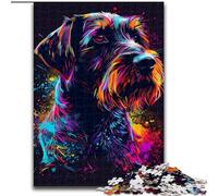 JigsawPuzzle 1000 Pieces for Adults Wirehaired Pointing Griffon Dog Jigsaw Made of Wood, Challenging Brain Teaser for Teenagers, Family Fun, DIY Home Decor Gift 1000pcs(50x75cm)