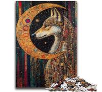 JigsawPuzzle 1000 Pieces for Adults Wolf Art Learning Educational Toy for Is Ideal As A Gift for The Whole Family 50x75cm
