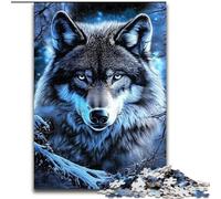 JigsawPuzzle 1000 Pieces for Adults Wolf in The Snow, Help The Brain Exercise Addictive Toys to Cultivate Patience Perfect Decoration (Size 26x38cm)