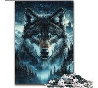 JigsawPuzzle 1000 Pieces for Adults Wolf Made of cardboard, Perfect for Birthday, Christmas size 38x26CM DIY Art Decor