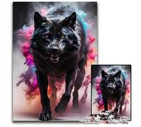 JigsawPuzzle 1000 Pieces for Adults Wolf Werewolf Paper Jigsaw Puzzles for Adults Ideal for Lover Perfect Christmas New Year Valentine's Gift 1000 PCS(38x26cm)