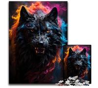 JigsawPuzzle 1000 Pieces for Adults Wolf Werewolf Puzzles for Adults Challenging DIY Brain Teaser for Teenagers 1000 PCS(75x50cm)