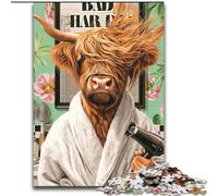 JigsawPuzzle 1000 Pieces for Adults Yak in A Bathrobe 1000Pc Adults Jigsaw Puzzle Family Interaction & Brain Challenge, Family Activity Challenge 26X38CM