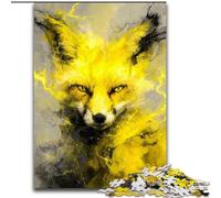 JigsawPuzzle 1000 Pieces for Adults Yellow Fox Puzzle DIY Decoration, Brain Challenge, for Adult, Family, (size 50x75cm)