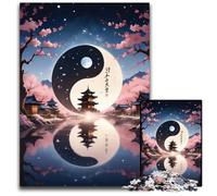 JigsawPuzzle 1000 Pieces for Adults Yin And Yang Landscapes Puzzles for Adults Challenging DIY Brain Teaser for Teenagers 1000 PCS(38x26cm)