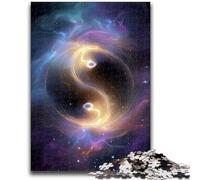 JigsawPuzzle 1000 Pieces for Adults Yin And Yang Learning Educational Toy for Is Ideal As A Gift for The Whole Family 50x75cm