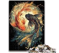 JigsawPuzzle 1000 Pieces for Adults Yin Yang Koi Brain Teaser Game Wall Decoration Unique Birthday And Xmas Gifts 50x75cm