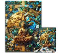 JigsawPuzzle 1000 Pieces for Adults Zen Buddha Kintsugi Art Puzzles for Adults Interactive Family Game DIY Home Decor Brain Teaser Gift 1000 PCS(38x26cm)