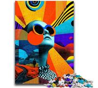 JigsawPuzzle 1000 Pieces for Teenagers Abstract Woman for And 14 Years And over Educational Challenge Fun Activities at Home, Birthday Gifts, Travel Gifts 26x38cm