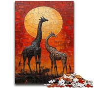 JigsawPuzzle 1000 Pieces for Teenagers African Animals Decompressing Intellectual Educational Toy Perfect Decoration 26x38cm