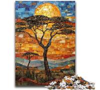 JigsawPuzzle 1000 Pieces for Teenagers African Grasslands Decompressing Intellectual Educational Toy Perfect Decoration 26x38cm
