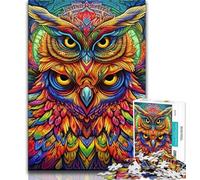 JigsawPuzzle 1000 Pieces for Teenagers Animal Art Owl,Toys Educational Games Stress Relieving Unique Home Decor And Gifts 75x50cm