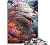 JigsawPuzzle 1000 Pieces for Teenagers Animal Colourful Dragon Family Fun Fun at Home Activities, Birthday Present,Travel Gifts, for And 14 Years Old 26x38cm