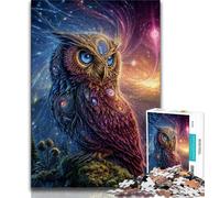 JigsawPuzzle 1000 Pieces for Teenagers Animal Fantasy Owl,Toys Educational Games Stress Relieving Enhance Love between Couples 38x26cm