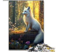 JigsawPuzzle 1000 Pieces for Teenagers Animal Fox, Toy Intellectual Game Enhance Love between Couples for Ages 14+ (Size 50x75cm)