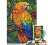 JigsawPuzzle 1000 Pieces for Teenagers Animal Parrot,Brain Intelligence Challenge Addictive Toys Birthday Present,Gifts,Wall Art 38x26cm