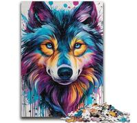 JigsawPuzzle 1000 Pieces for Teenagers Animal Wolf Art Educational Games Wall Decoration Unique Birthday And Xmas Gifts 50x75cm
