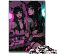 JigsawPuzzle 1000 Pieces for Teenagers Anime Demon Girl Challenging Game Toys for Is Ideal As A Gift for The Whole Family 50x75cm