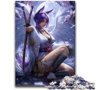 JigsawPuzzle 1000 Pieces for Teenagers Anime Fox Girl for Educational Game Challenge Toy Deal As Gifts for The Whole Family 38x26cm
