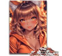 JigsawPuzzle 1000 Pieces for Teenagers Anime Fox Girl Vibrant And Unique Design Relaxing & Challenging Puzzle Experience 50x75cm