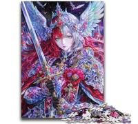 JigsawPuzzle 1000 Pieces for Teenagers Anime Girl Warrior Stress Reliever Difficult Challenge Deal As Gifts for The Whole Family 38x26cm