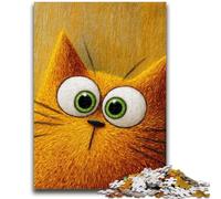 JigsawPuzzle 1000 Pieces for Teenagers Art Cat Stress Reliever Difficult Challenge Deal As Gifts for The Whole Family 50x75cm
