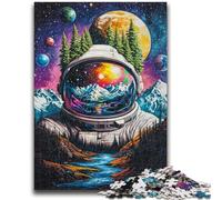 JigsawPuzzle 1000 Pieces for Teenagers Astronaut Mountains Relax Games Educational Game for Birthday, Chrismas for And Age 14 Years Up 26x38cm