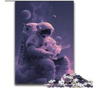 JigsawPuzzle 1000 Pieces for Teenagers Astronauts at Work,Help The Brain Exercise Addictive Toys to Cultivate Patience Enhance Memory 38x52cm