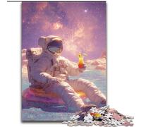 JigsawPuzzle 1000 Pieces for Teenagers Astronauts in Space,Family Entertainment Toys Is Ideal As A Gift for The Whole Family 50x75cm