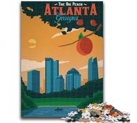JigsawPuzzle 1000 Pieces for Teenagers Atlanta for Educational Game Challenge Toy Deal As Gifts for The Whole Family (size 38x26cm)